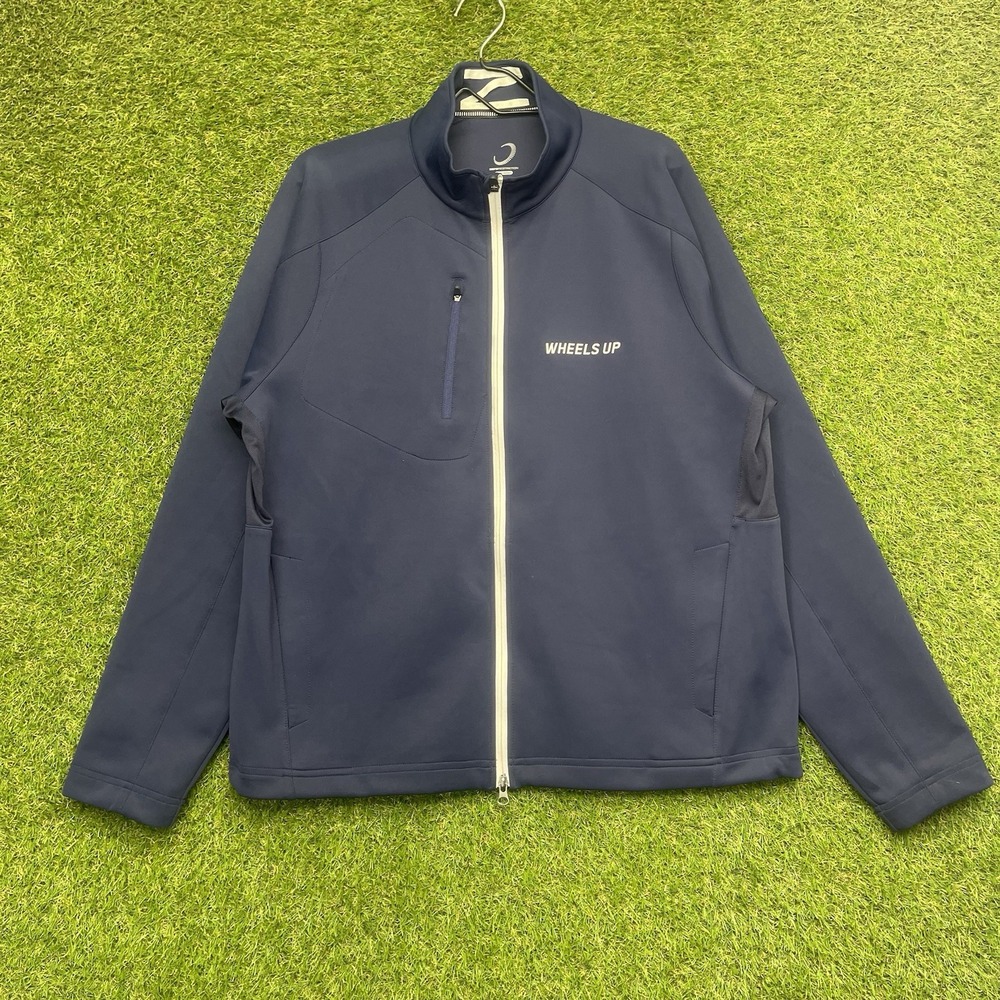 Zero Restriction Golf Jacket Mens Large Wheels Up Full Zip Long Sleeve Tech